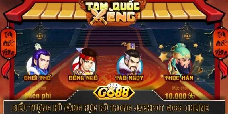 Biểu tượng hũ vàng rực rỡ trong Jackpot GO88 online